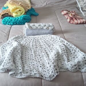 Handmade Crochet Angel Wings and Headband Set